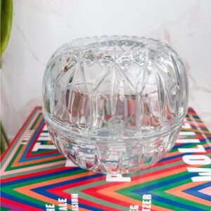 Vintage Homco Clear Diamond Cut Large Fairy Lamp